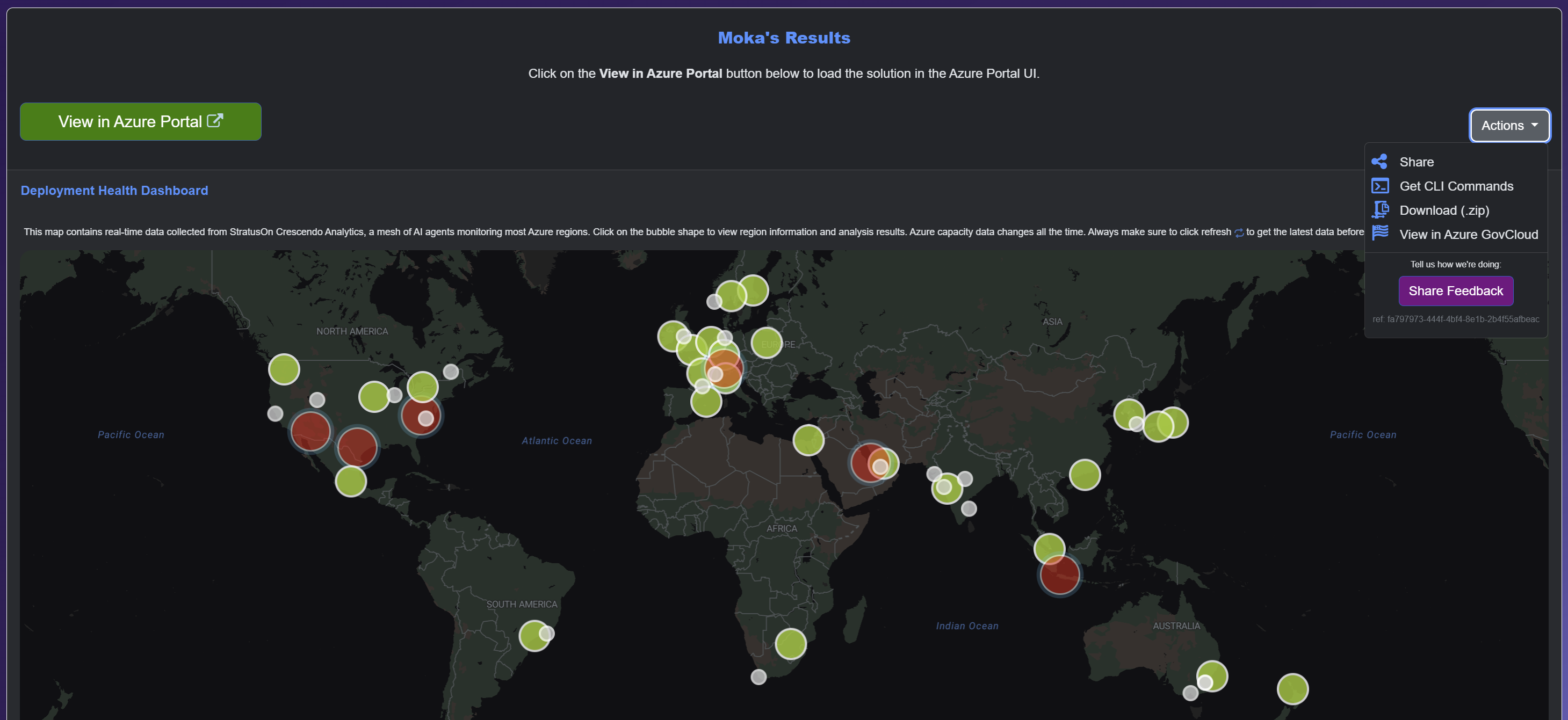 Maestro Studio AI provides a Master Control view for managing everything about your Azure deployment, from assets, documentation to architecture diagram and deployment health analytics.